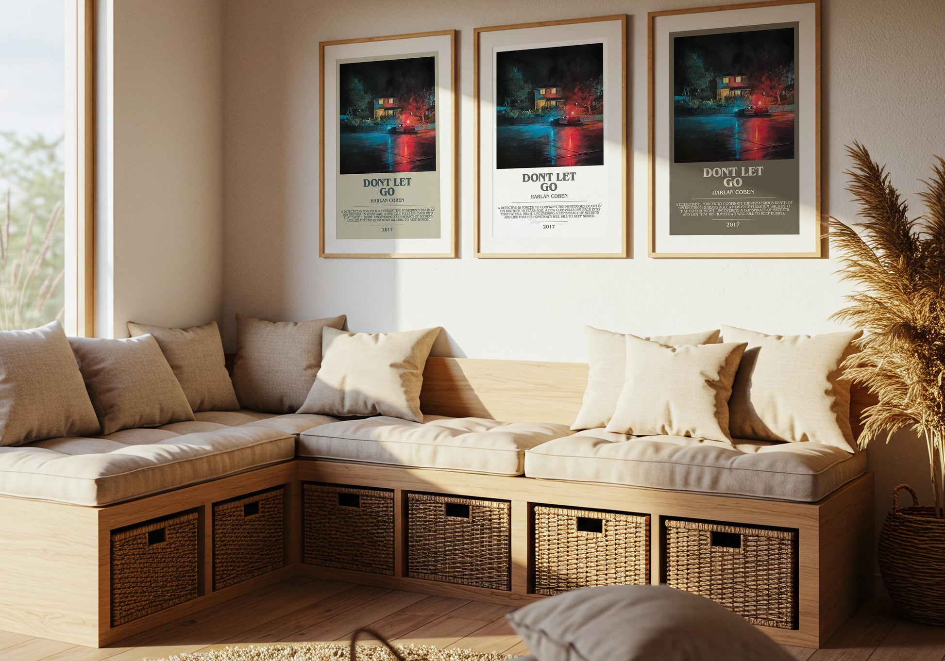 Don't Let Go by Harlan Coben | Descriptive Modern Book Art | Poster