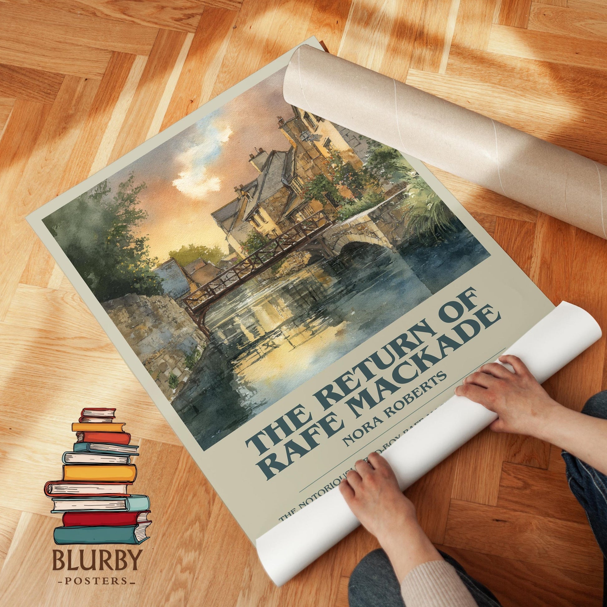 The Return of Rafe MacKade book poster packaging – museum-quality print rolled in protective tube