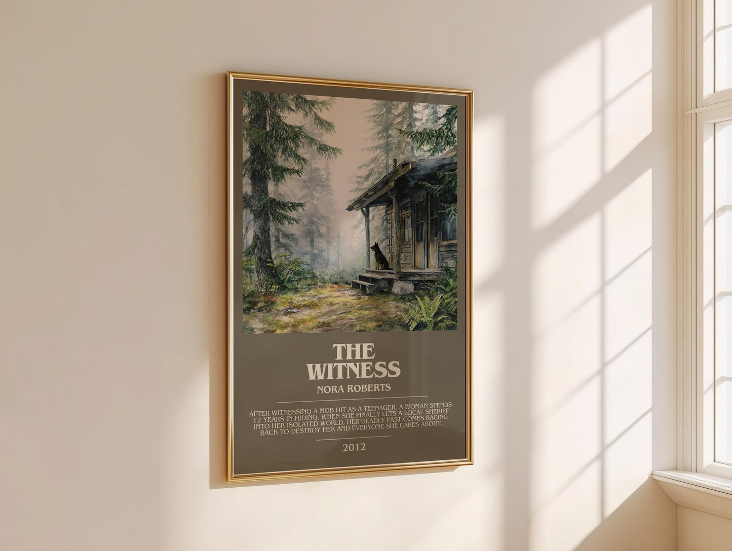 The Witness bookish book poster framed on wall – romance wall art