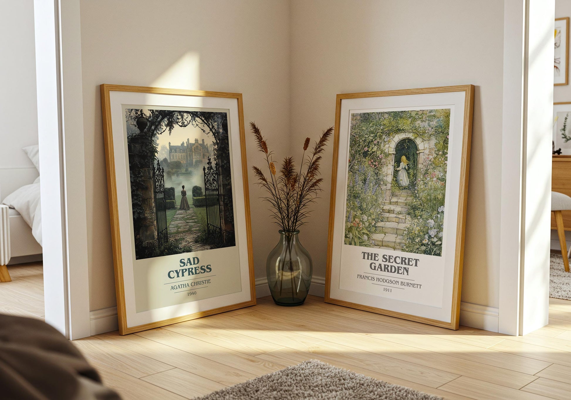 Sad Cypress by Agatha Christie | Book Poster | Literary Art Gift For Book Lover | Novel Inspired Wall Art | Free Delivery