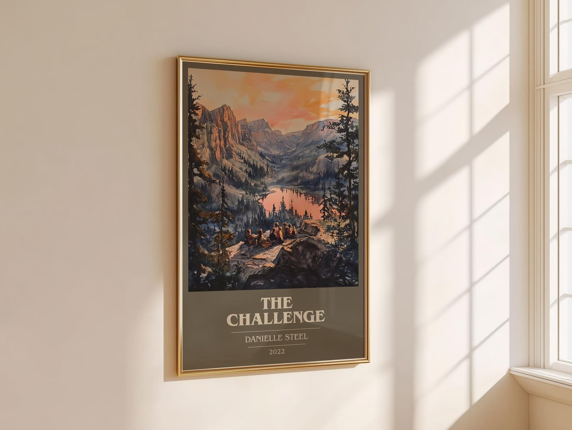 The Challenge book cover book poster framed on wall – romance wall art