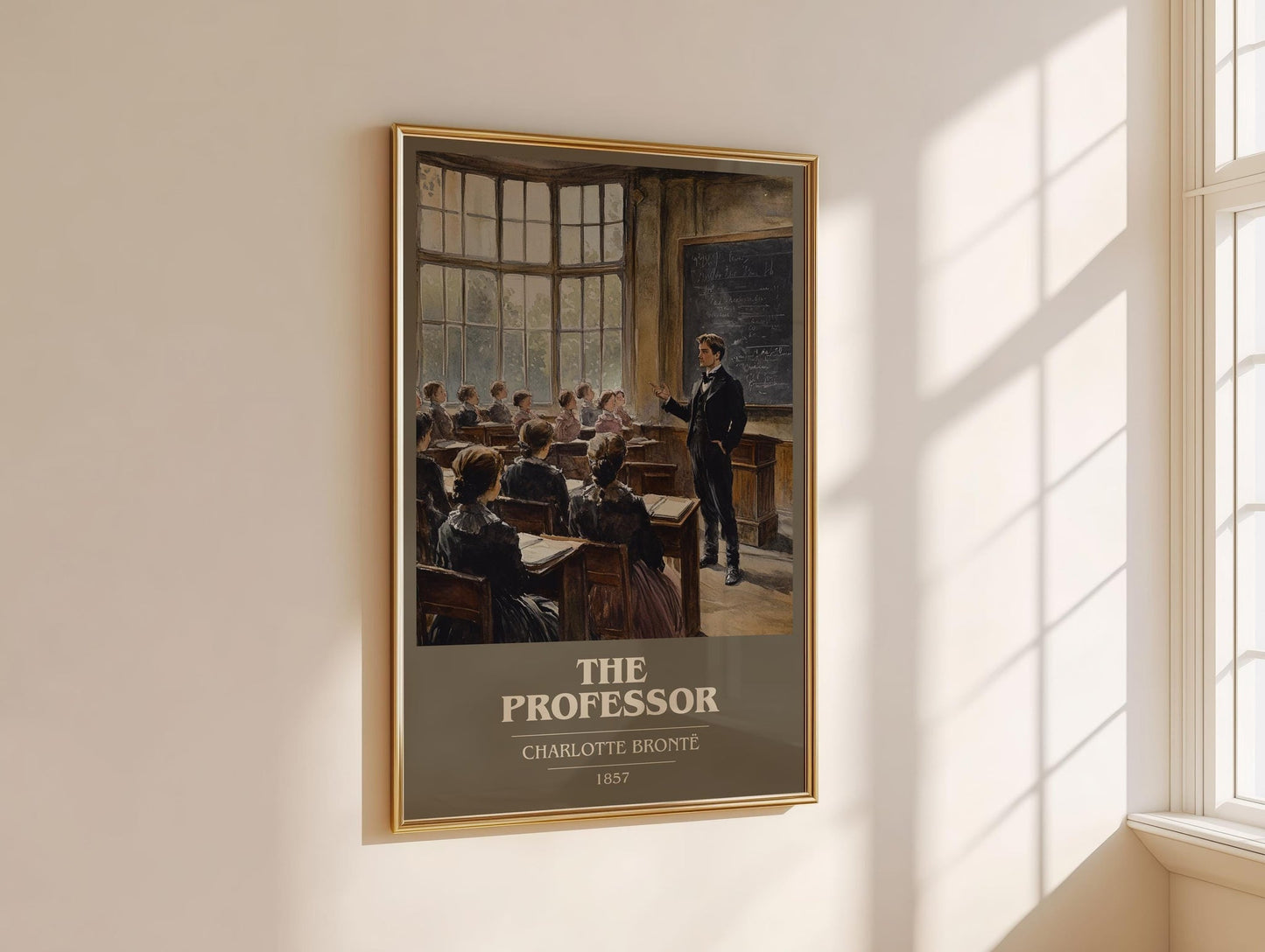 The Professor book cover book poster framed on wall – gothic wall art