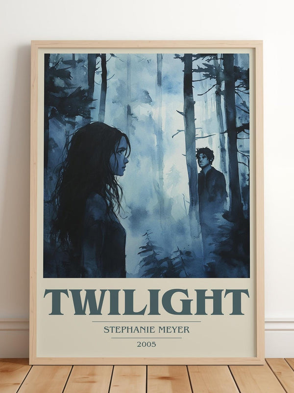 Twilight book cover poster colour and style options – Stephanie Meyer book art