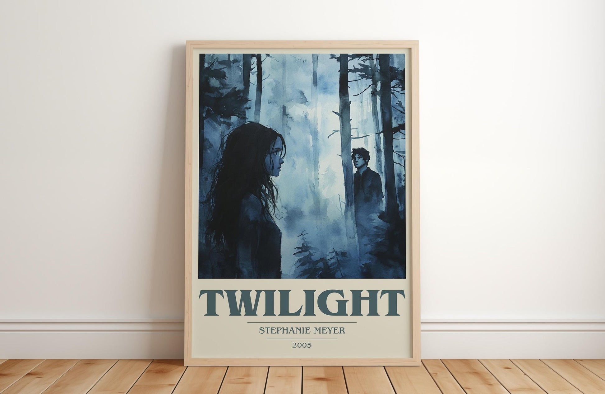 Twilight book cover poster colour and style options – Stephanie Meyer book art