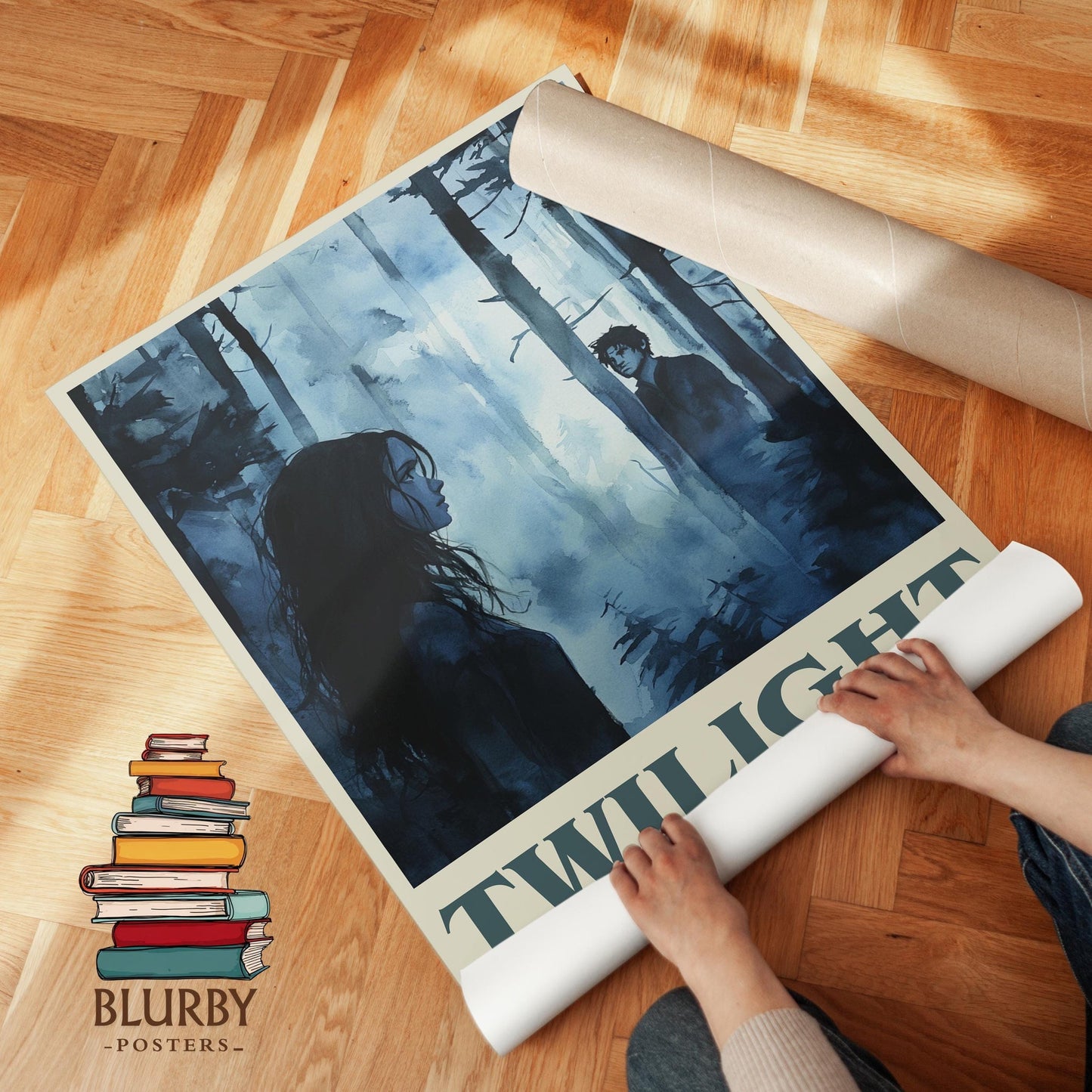 Twilight book cover literary print detail – Stephanie Meyer book art