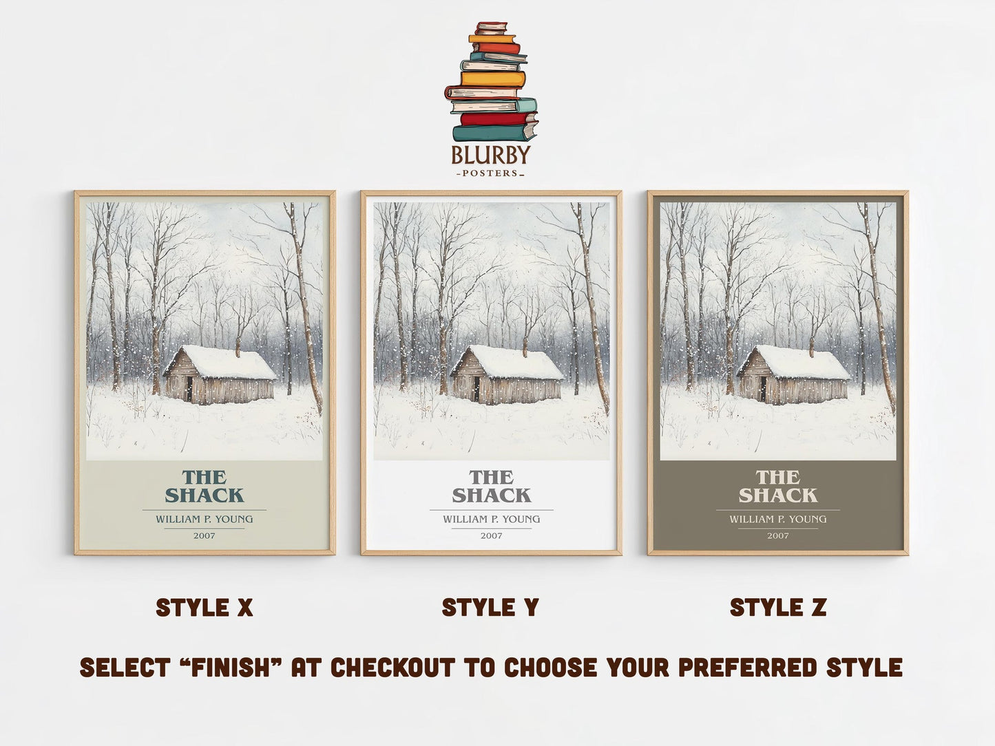 The Shack book cover poster colour and style options – William P. Young book art
