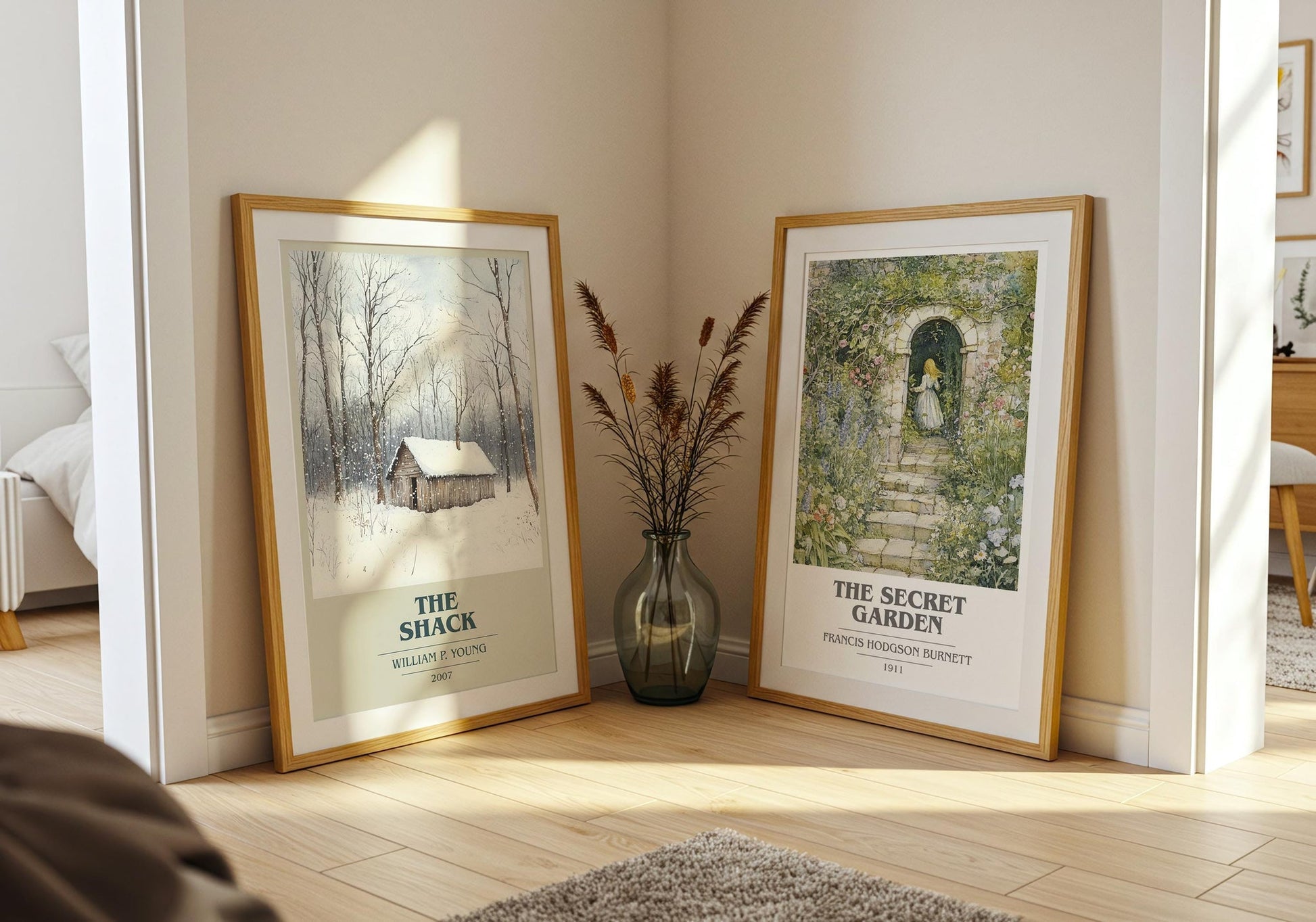 The Shack book cover poster paired in gallery wall – literary art prints