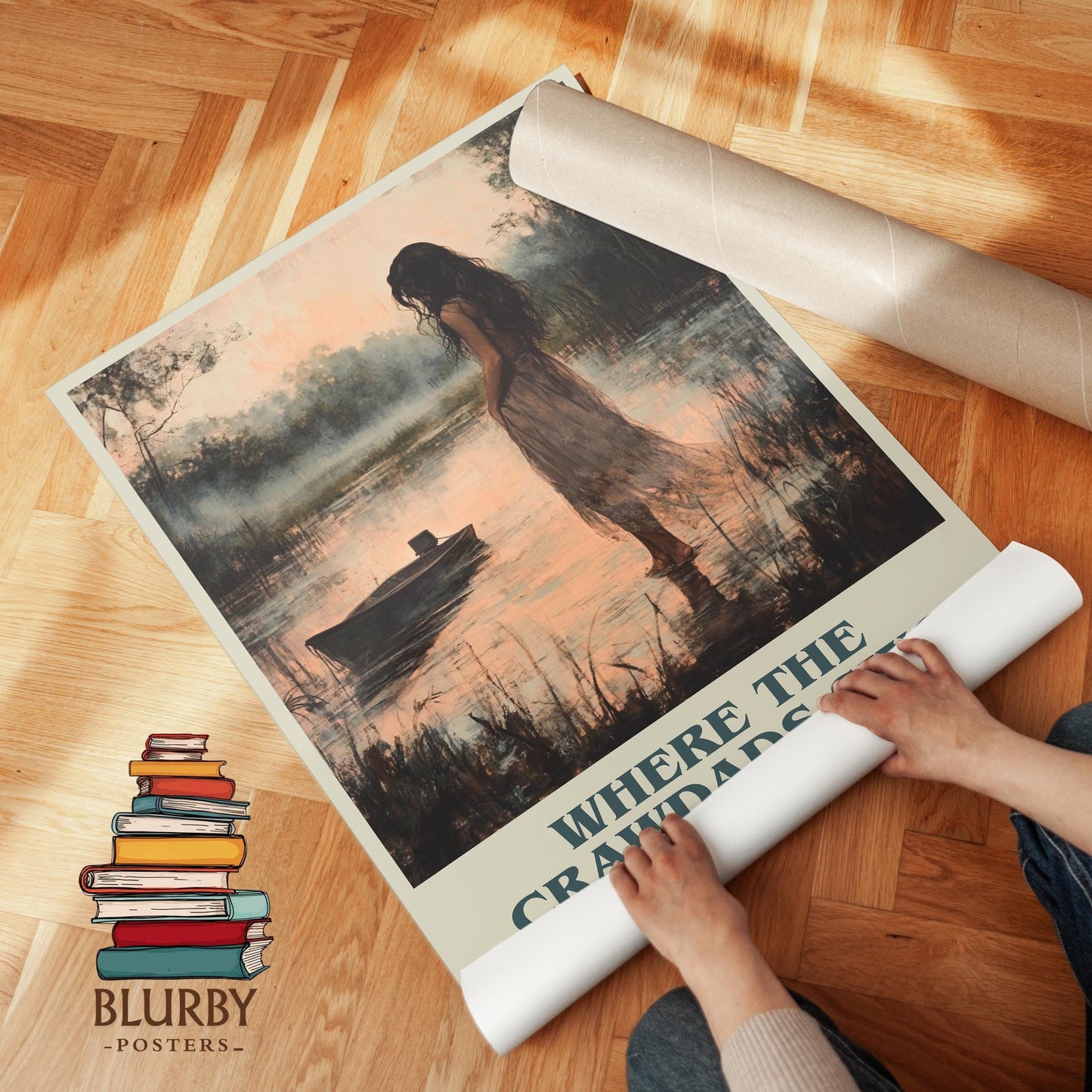 Where the Crawdads Sing book poster packaging – museum-quality print rolled in protective tube