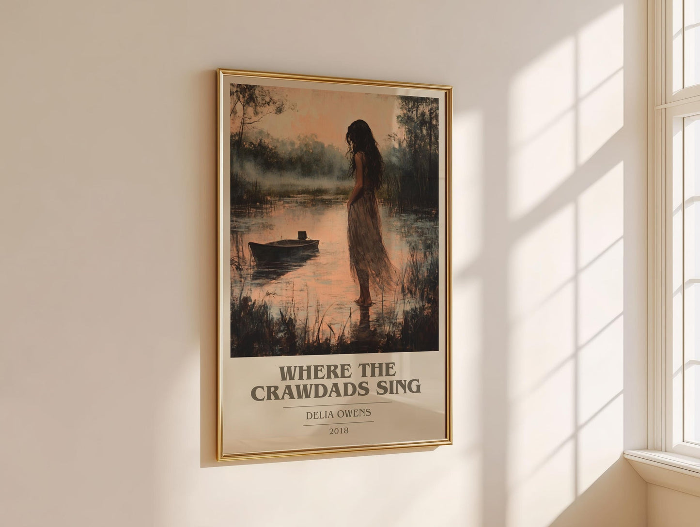 Where the Crawdads Sing book cover book poster framed on wall – historical fiction wall art