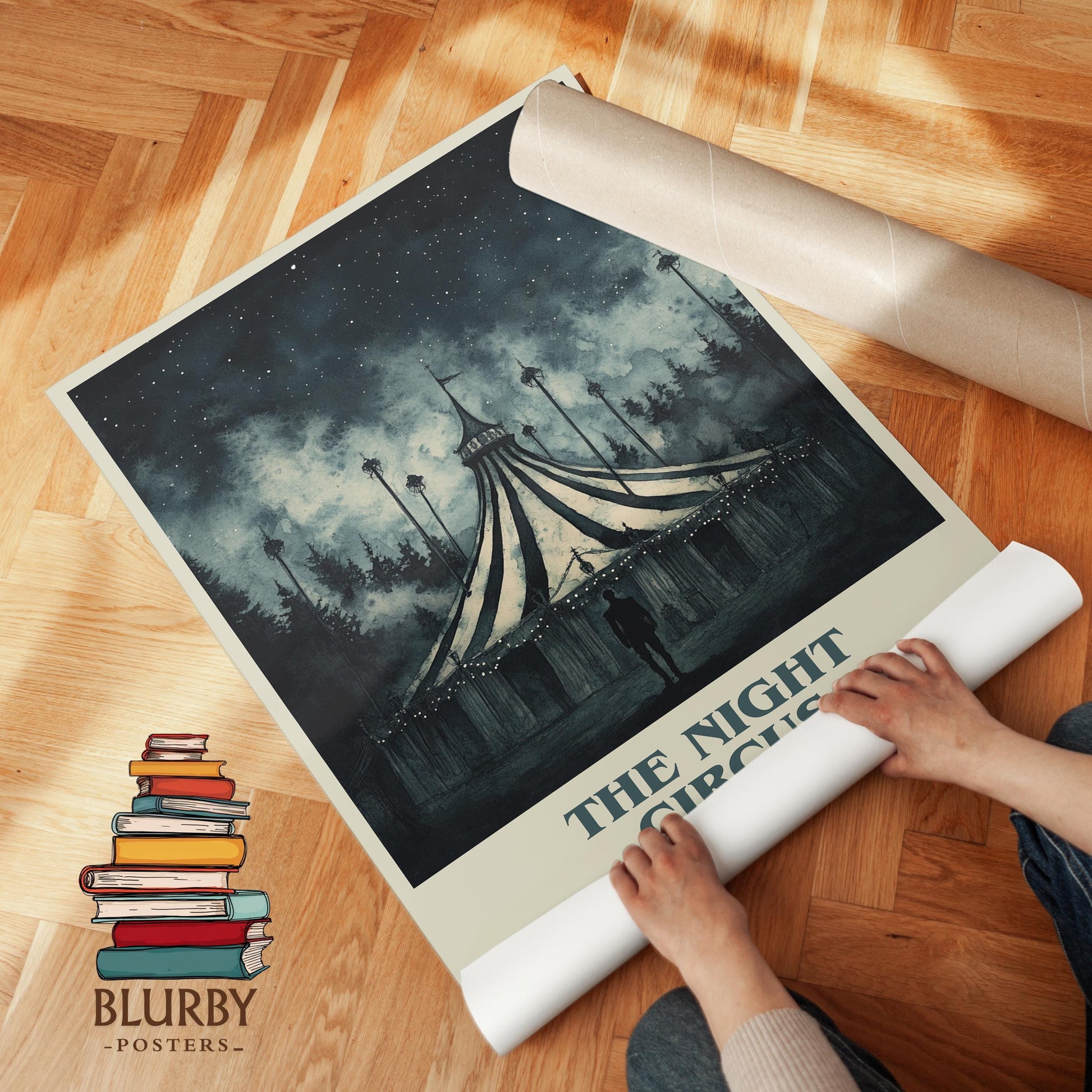 The Night Circus by Erin Morgenstern | Book Poster | Literary Art Gift For Book Lover | Novel Inspired Wall Art | Free Delivery