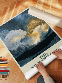 The Silmarillion book cover poster paired in gallery wall – literary art prints