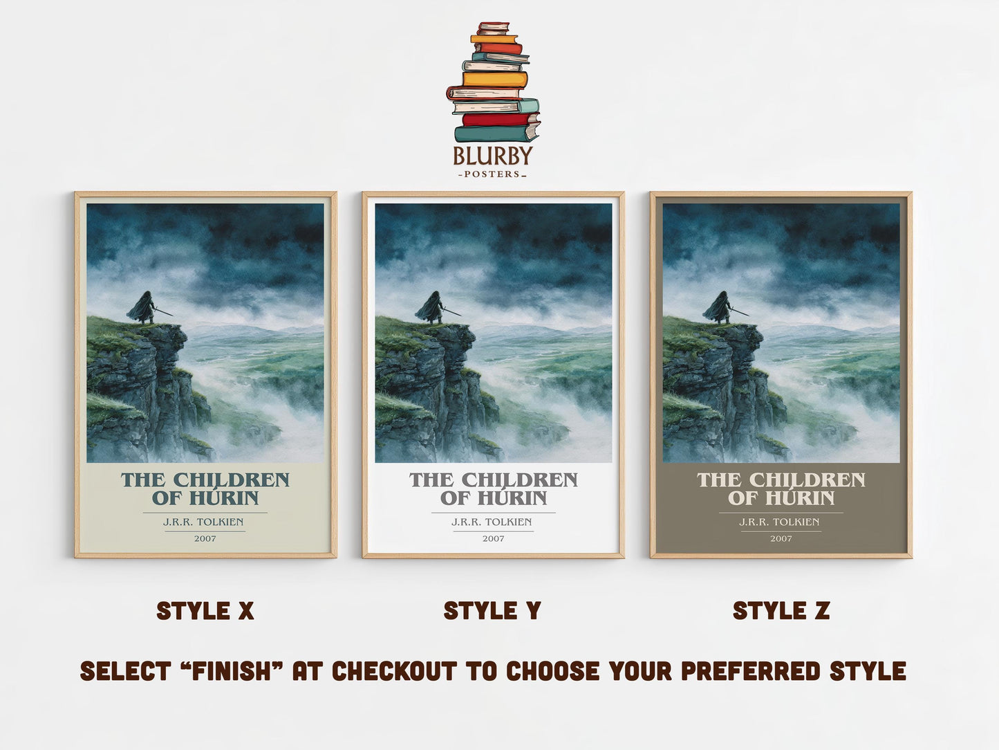 The Children of Húrin by J.R.R. Tolkien | Book Poster | Literary Art Gift For Book Lover | Novel Inspired Wall Art