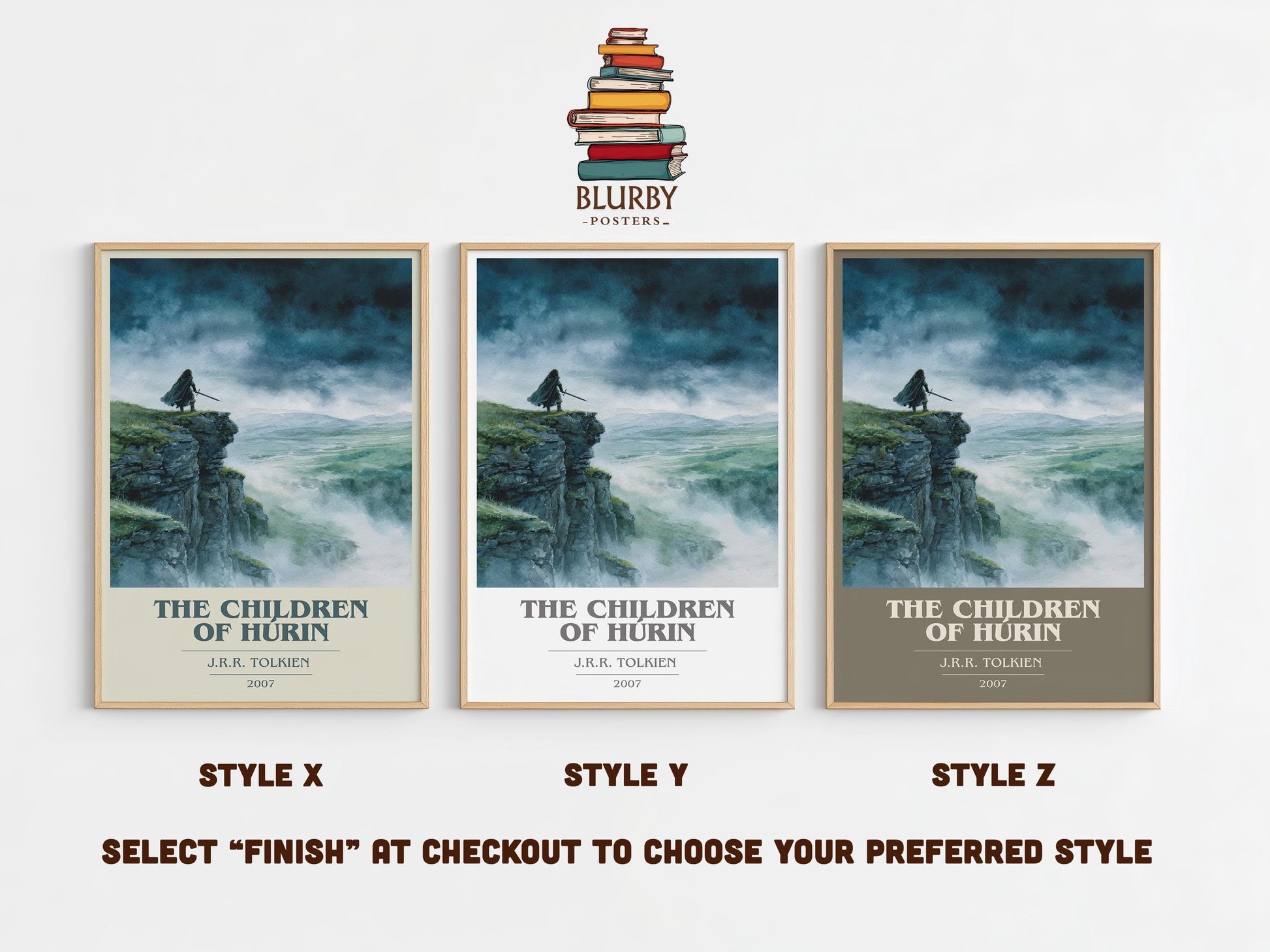 The Children of Húrin by J.R.R. Tolkien | Book Poster | Literary Art Gift For Book Lover | Novel Inspired Wall Art