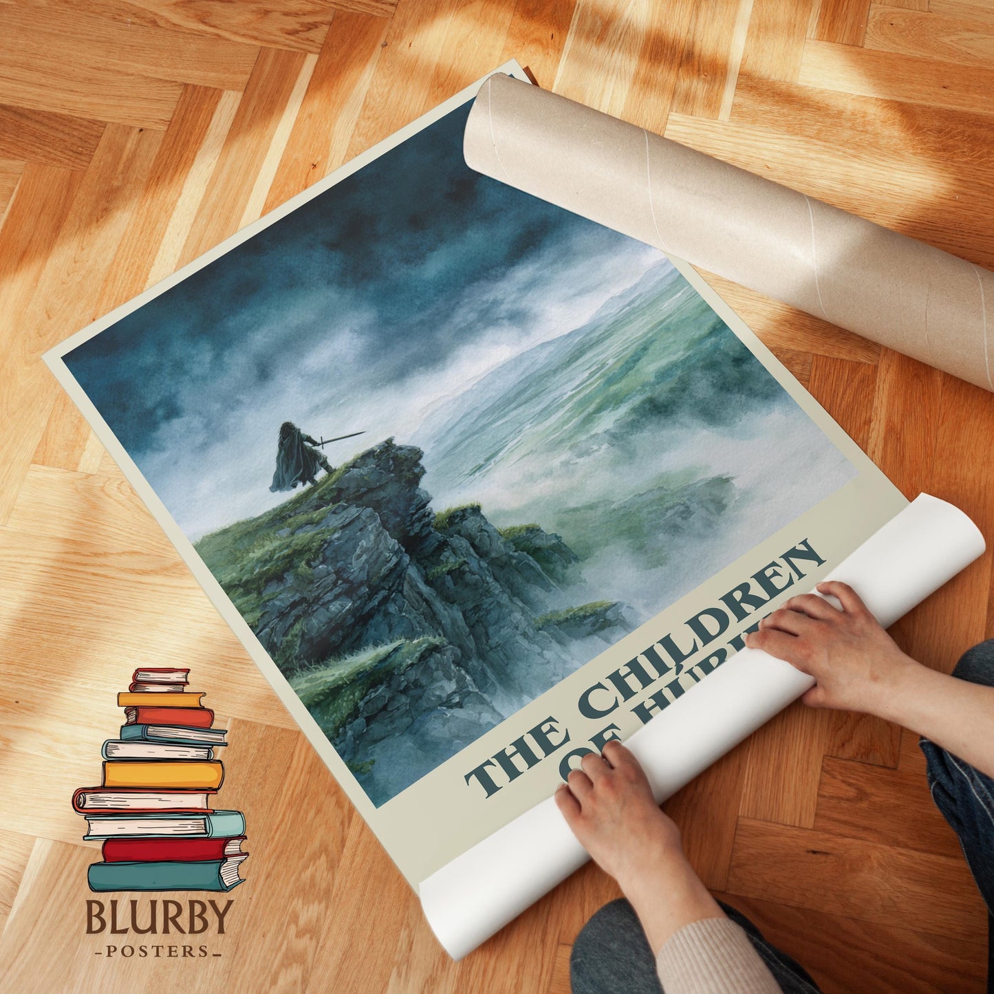 The Children of Húrin by J.R.R. Tolkien | Book Poster | Literary Art Gift For Book Lover | Novel Inspired Wall Art