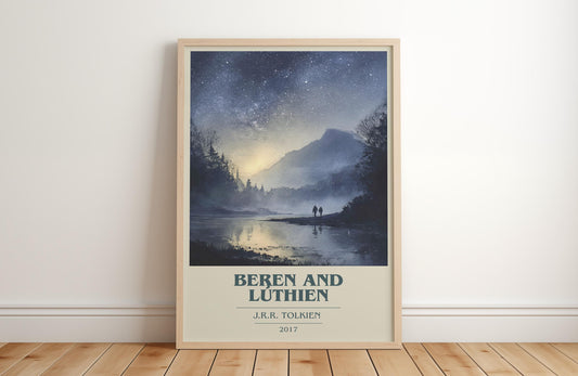 Beren and Luthien by J.R.R. Tolkien | Book Poster | Literary Art Gift For Book Lover | Novel Inspired Wall Art