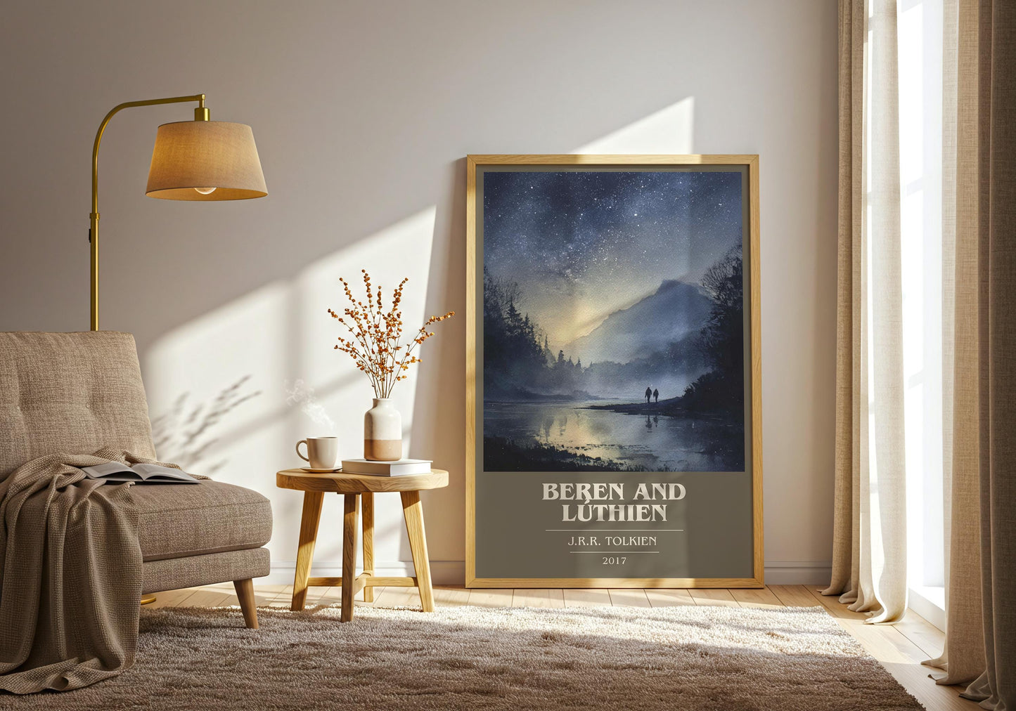Beren and Luthien by J.R.R. Tolkien | Book Poster | Literary Art Gift For Book Lover | Novel Inspired Wall Art