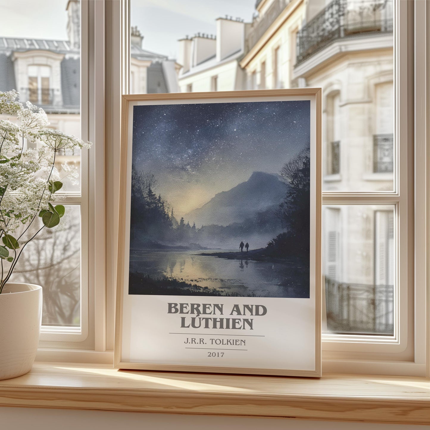 Beren and Luthien by J.R.R. Tolkien | Book Poster | Literary Art Gift For Book Lover | Novel Inspired Wall Art