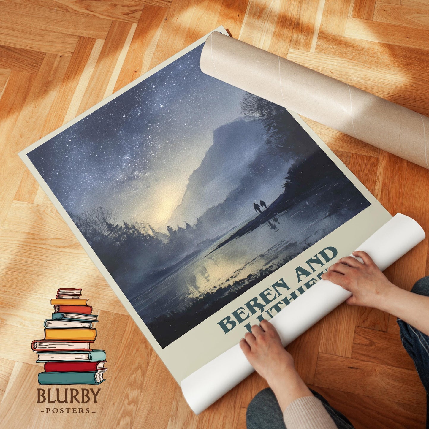 Beren and Luthien by J.R.R. Tolkien | Book Poster | Literary Art Gift For Book Lover | Novel Inspired Wall Art