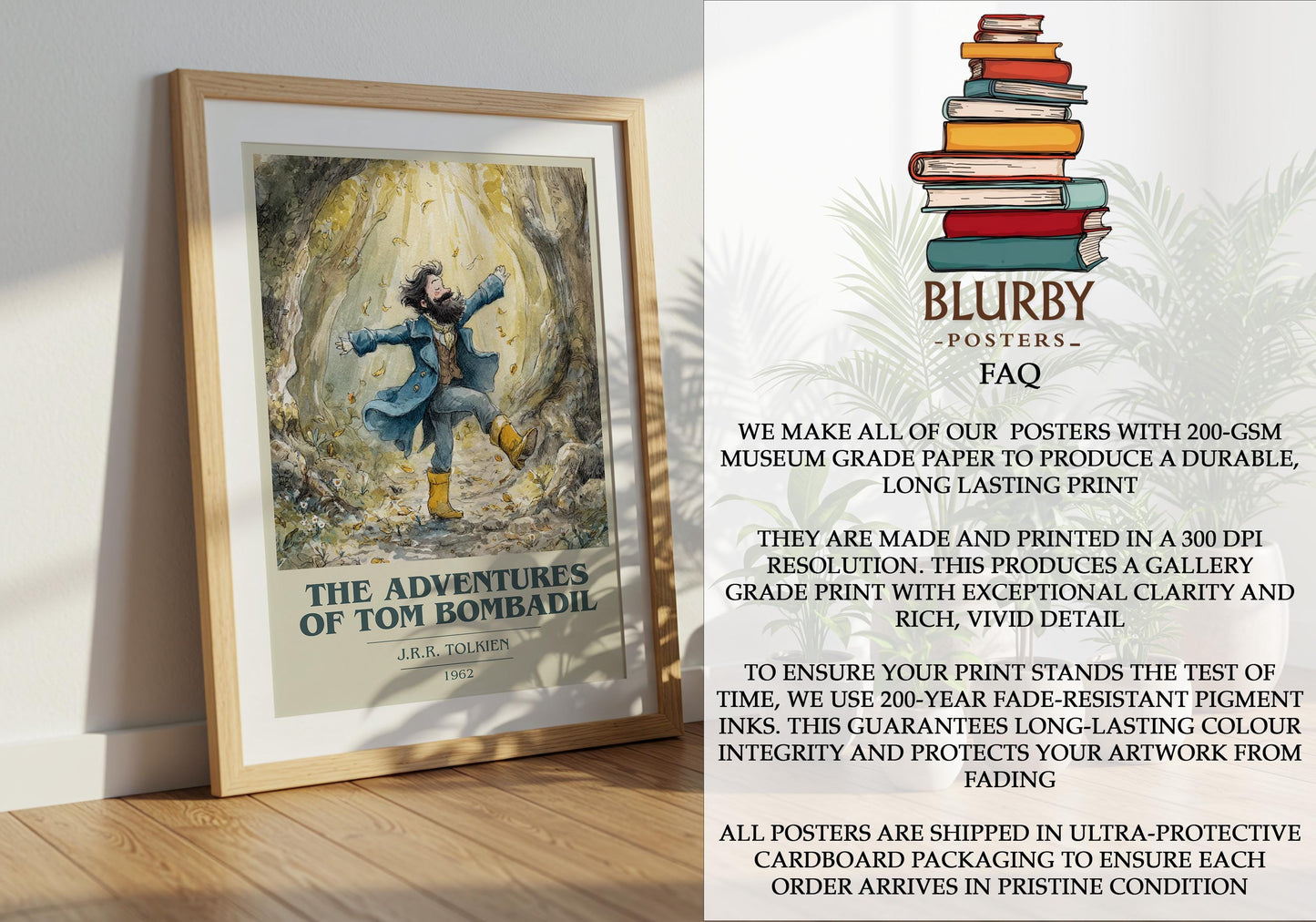 The Adventures of Tom Bombadil by J.R.R. Tolkien | Book Poster | Literary Art Gift For Book Lover | Novel Inspired Wall Art