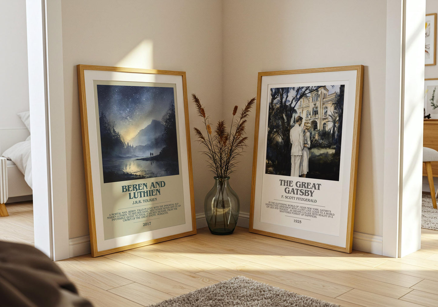 Beren and Luthien by J.R.R. Tolkien | Book Poster | Literary Art Gift For Book Lover | Novel Inspired Wall Art