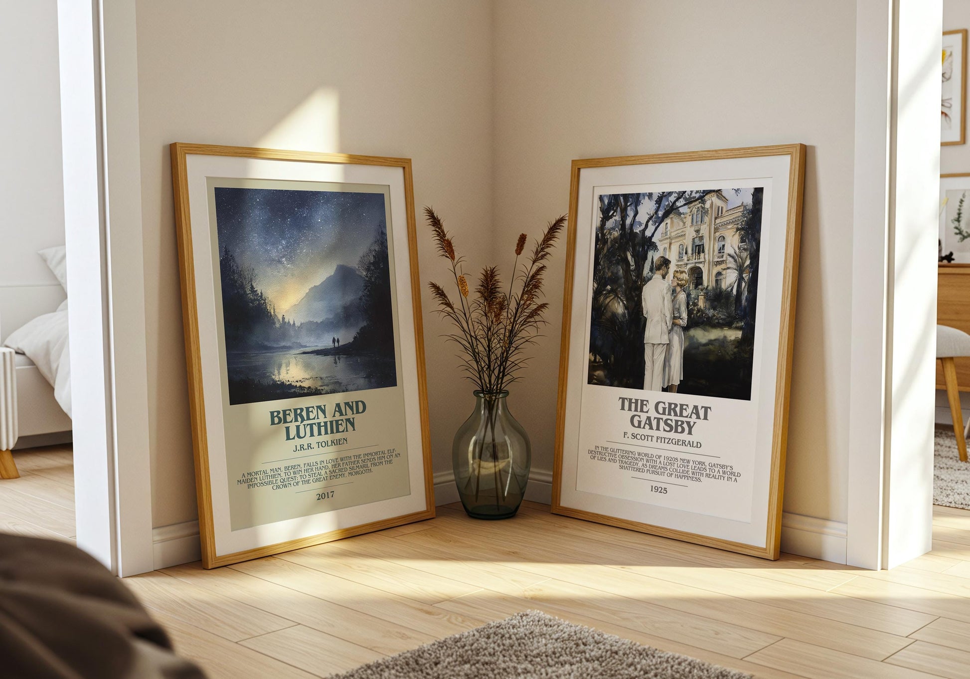 Beren and Luthien by J.R.R. Tolkien | Book Poster | Literary Art Gift For Book Lover | Novel Inspired Wall Art