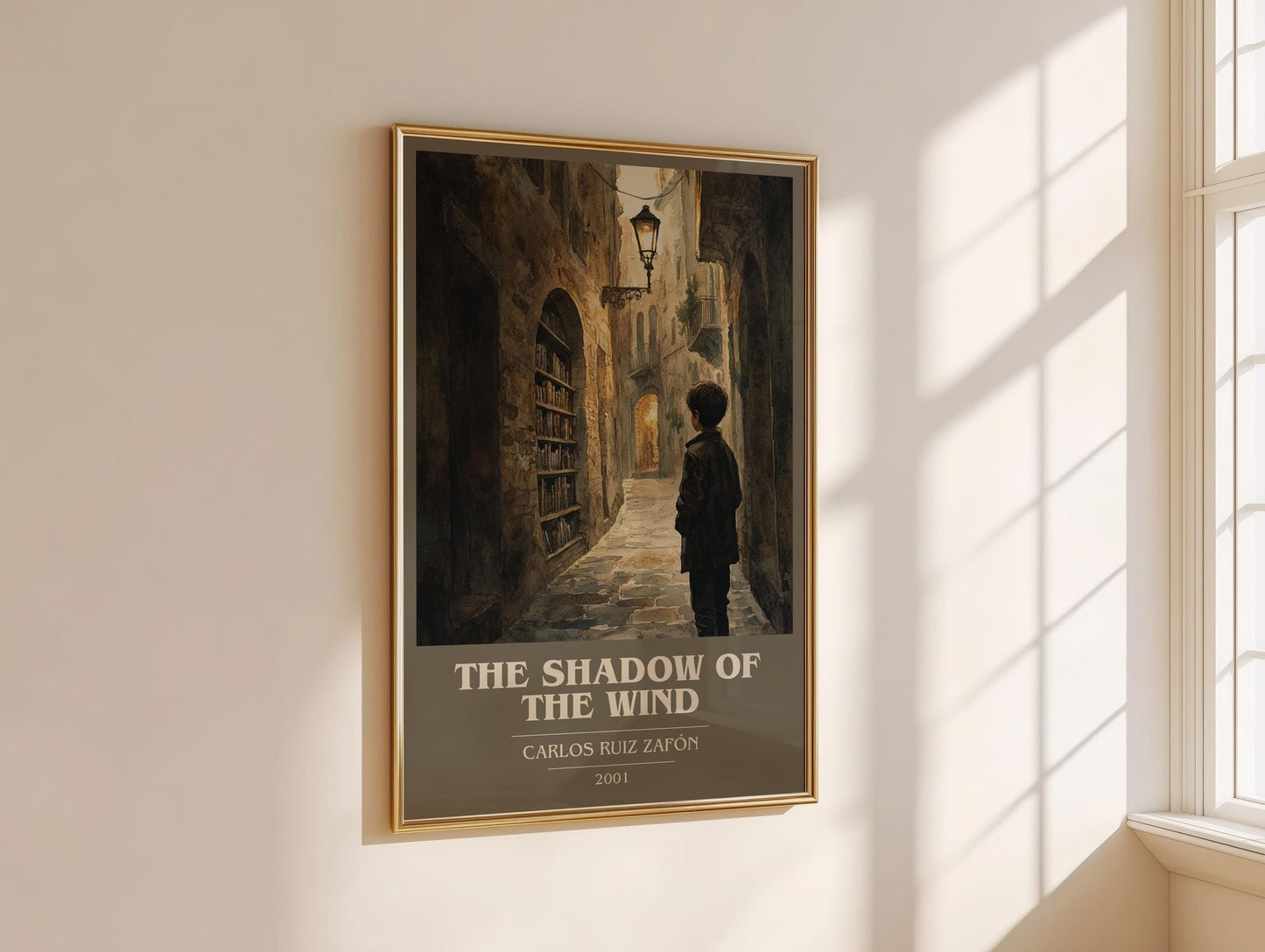 The Shadow Of The Wind book cover book poster framed on wall – gothic wall art