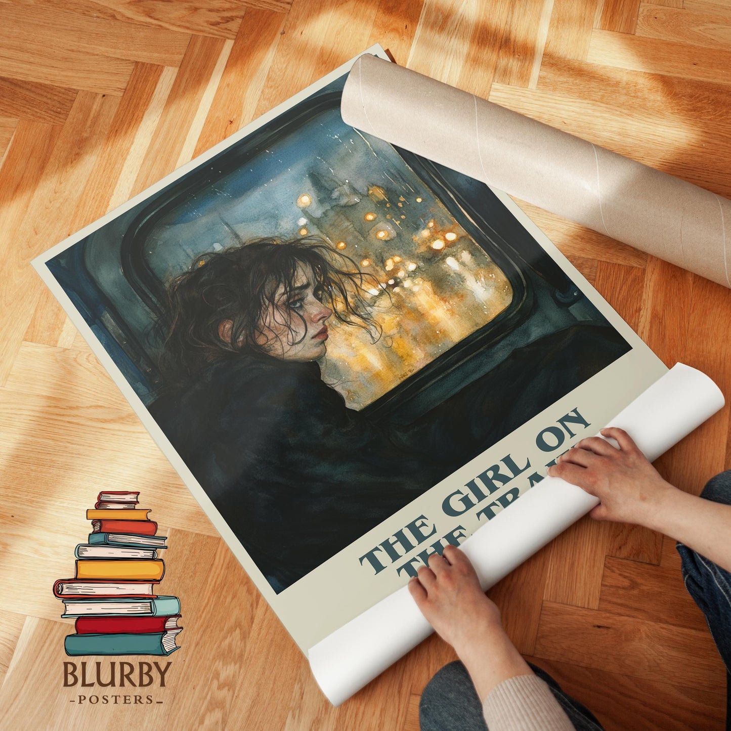 The Girl On The Train by Paula Hawkins | Book Poster | Literary Art Gift For Book Lover | Novel Inspired Wall Art | Free Delivery