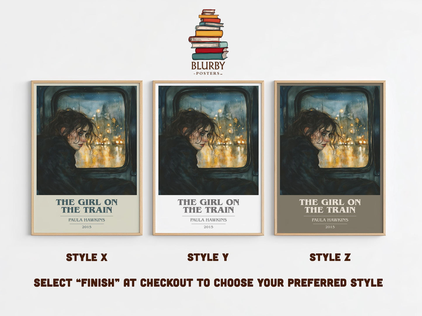 The Girl On The Train by Paula Hawkins | Book Poster | Literary Art Gift For Book Lover | Novel Inspired Wall Art | Free Delivery