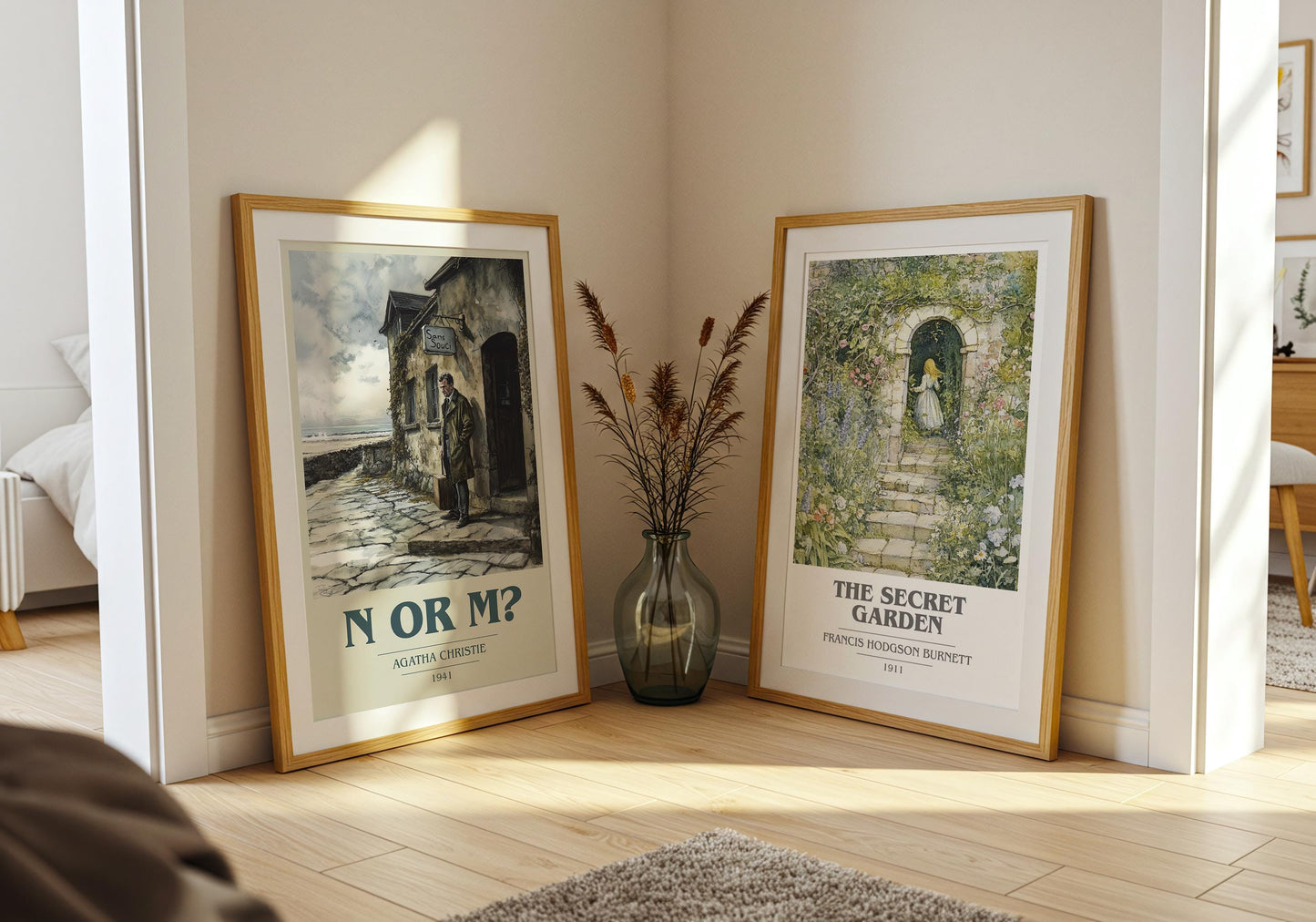 N or M? by Agatha Christie | Book Poster | Literary Art Gift For Book Lover | Novel Inspired Wall Art