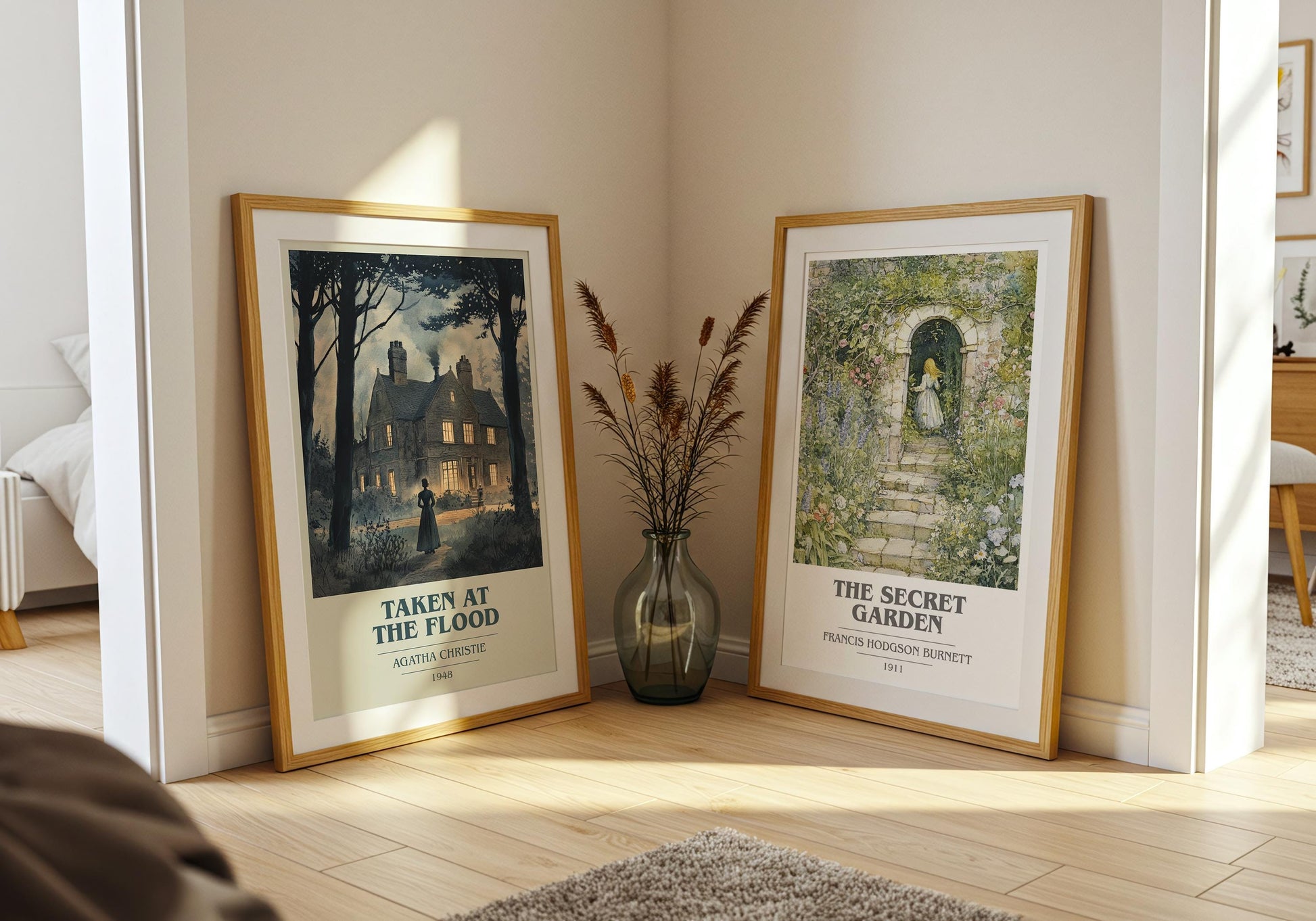 Taken At The Flood by Agatha Christie | Book Poster | Literary Art Gift For Book Lover | Novel Inspired Wall Art
