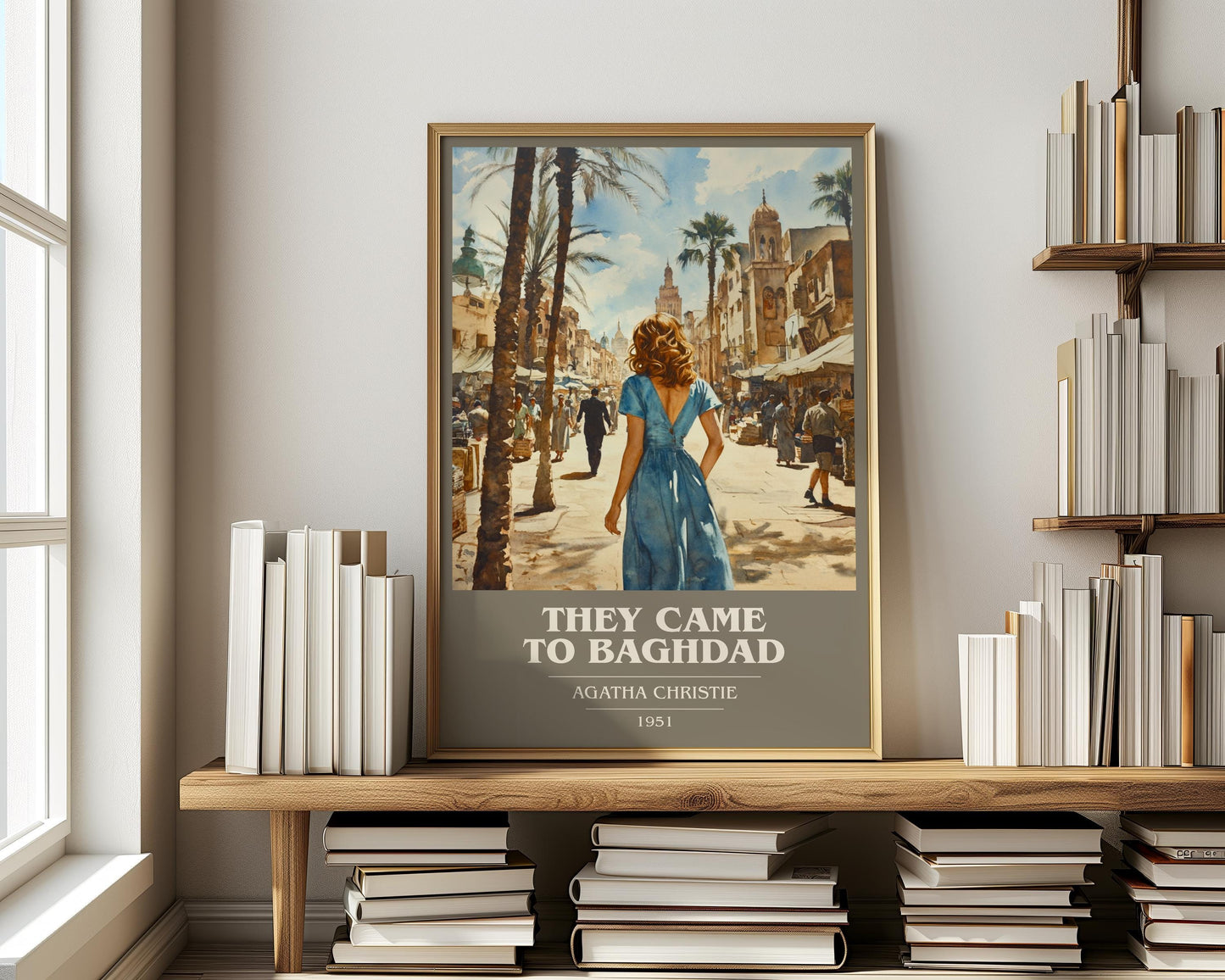 They Came To Baghdad by Agatha Christie | Book Poster | Literary Art Gift For Book Lover | Novel Inspired Wall Art | Free Delivery