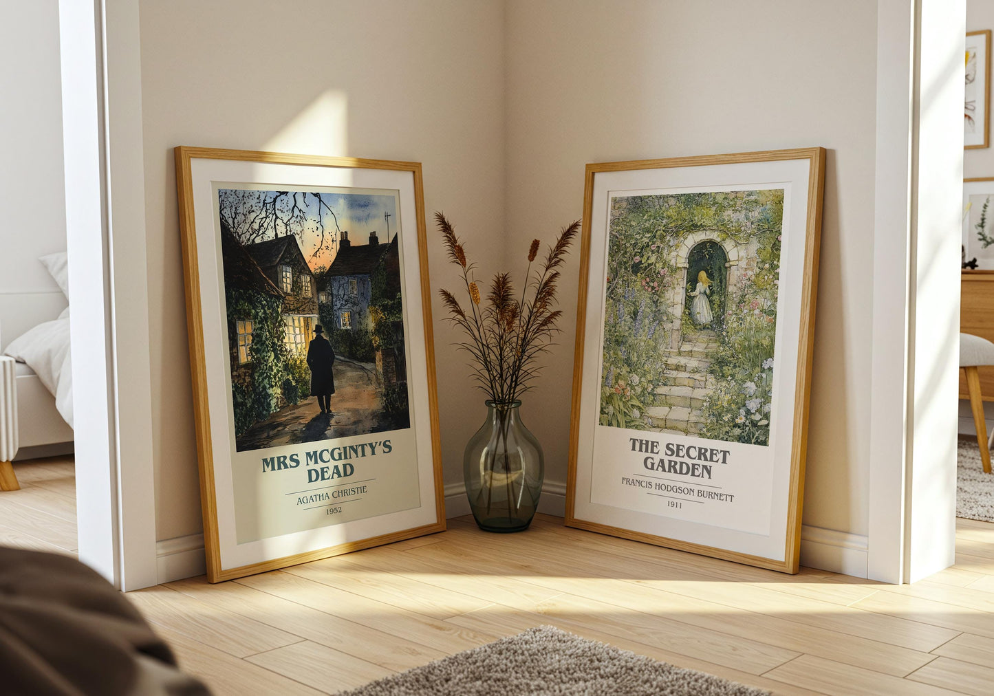 Mrs Mcginty's Dead by Agatha Christie | Book Poster | Literary Art Gift For Book Lover | Novel Inspired Wall Art | Free Delivery