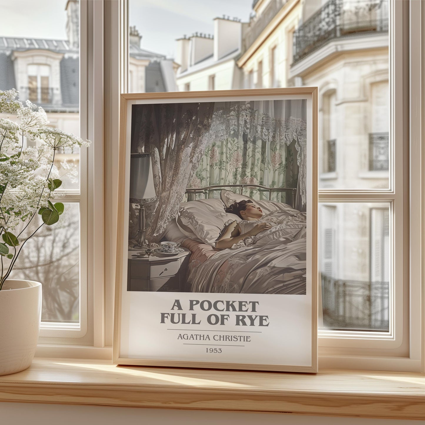 A Pocket Full Of Rye by Agatha Christie | Book Poster | Literary Art Gift For Book Lover | Novel Inspired Wall Art | Free Delivery