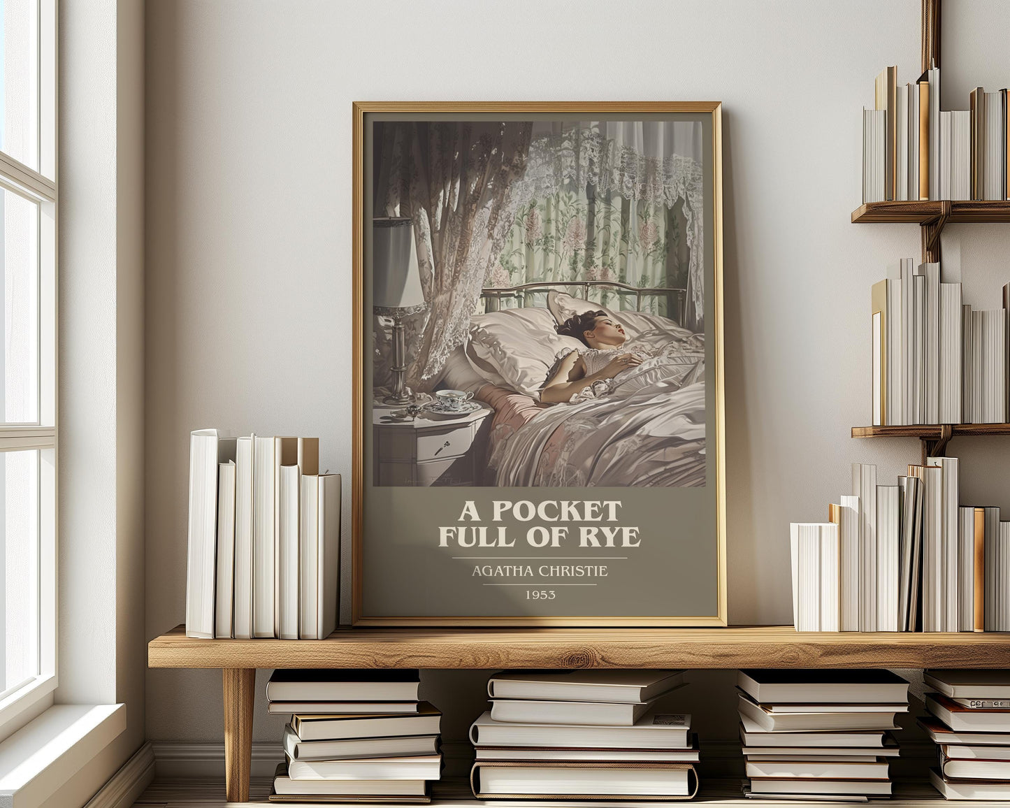 A Pocket Full Of Rye by Agatha Christie | Book Poster | Literary Art Gift For Book Lover | Novel Inspired Wall Art | Free Delivery