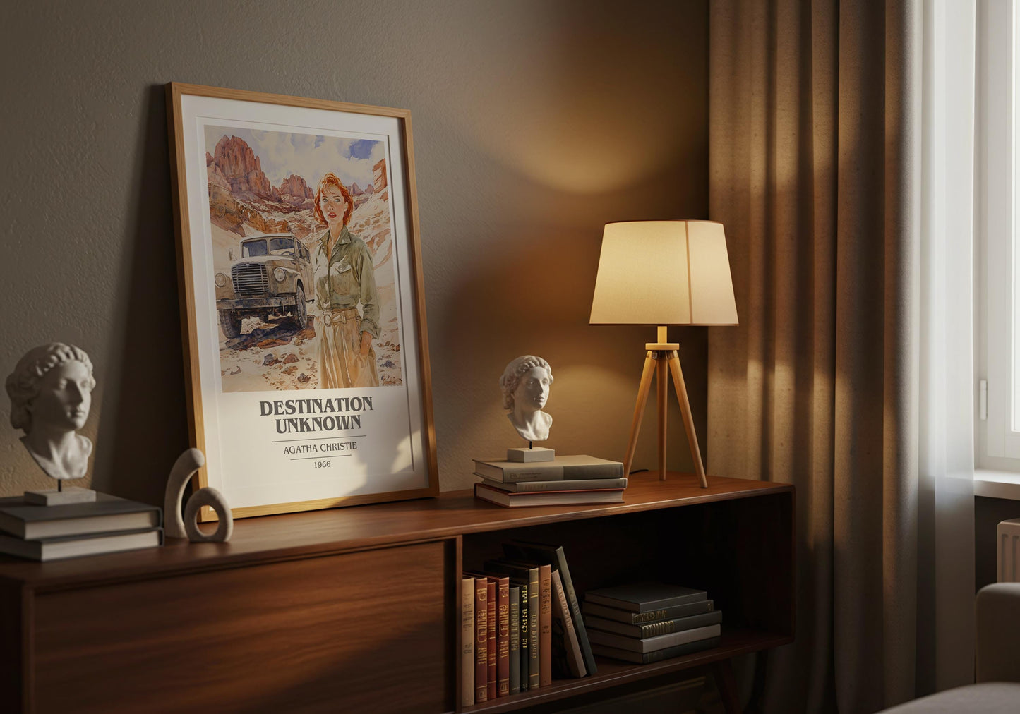 Destination Unknown by Agatha Christie | Book Poster | Literary Art Gift For Book Lover | Novel Inspired Wall Art | Free Delivery