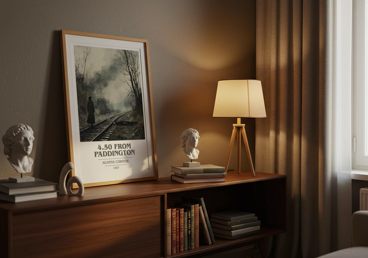 4.50 From Paddington by Agatha Christie | Book Poster | Literary Art Gift For Book Lover | Novel Inspired Wall Art | Free Delivery
