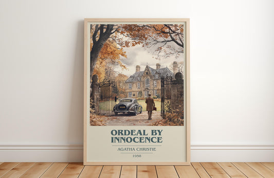 Ordeal by Innocence by Agatha Christie | Book Poster | Literary Art Gift For Book Lover | Novel Inspired Wall Art | Free Delivery