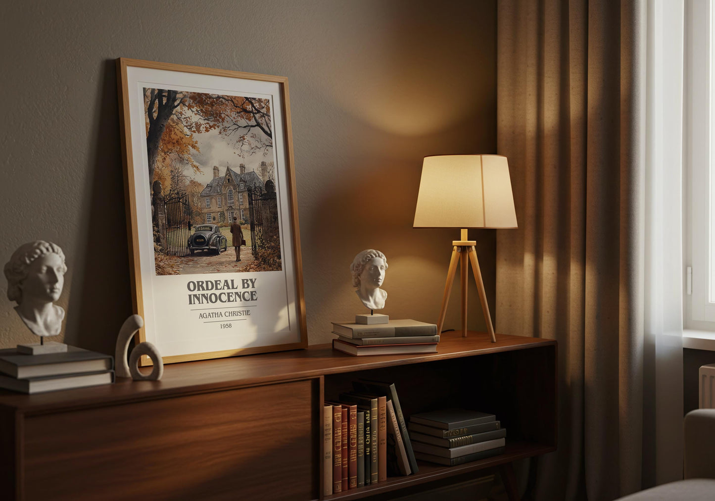 Ordeal by Innocence by Agatha Christie | Book Poster | Literary Art Gift For Book Lover | Novel Inspired Wall Art | Free Delivery