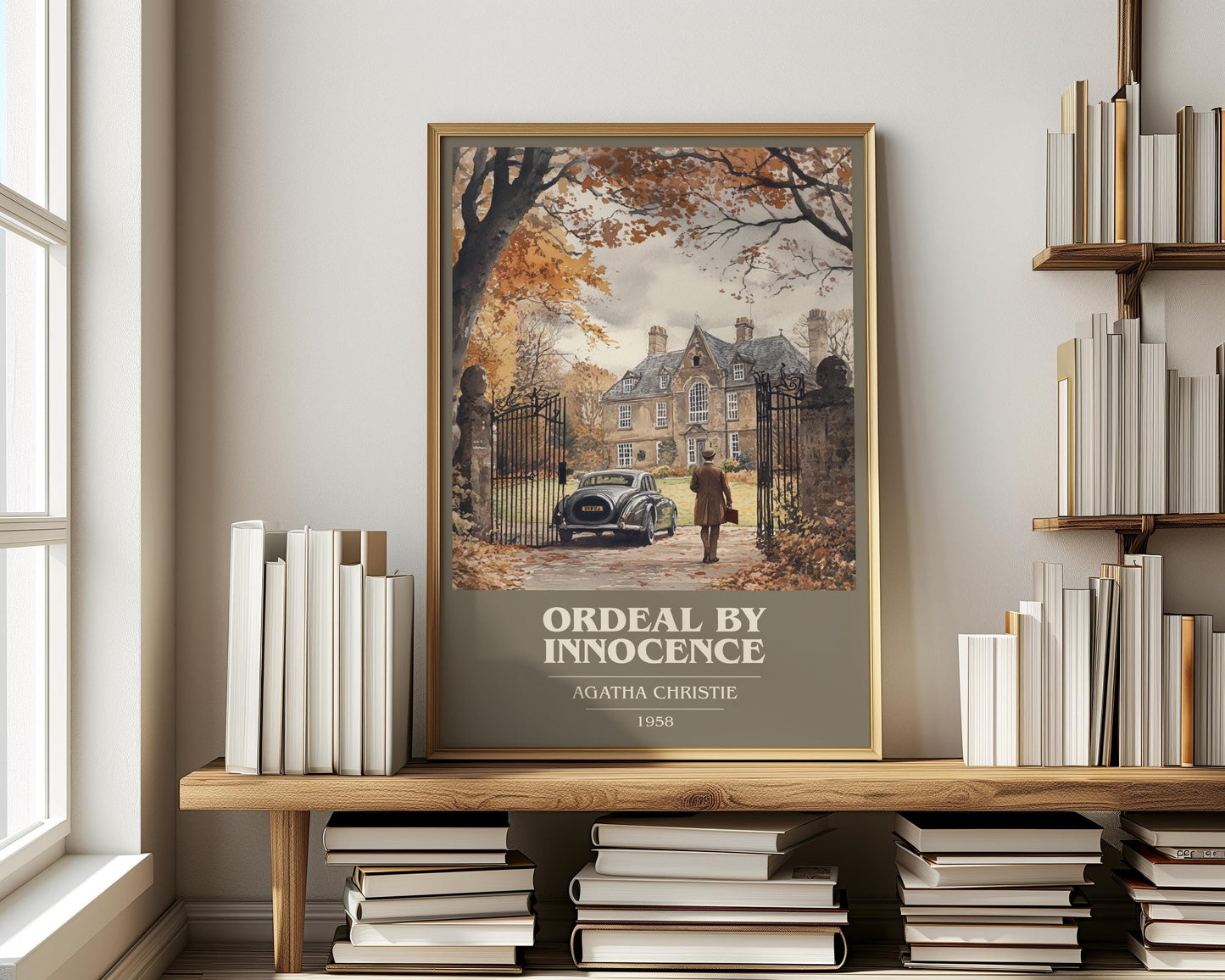 Ordeal by Innocence by Agatha Christie | Book Poster | Literary Art Gift For Book Lover | Novel Inspired Wall Art | Free Delivery