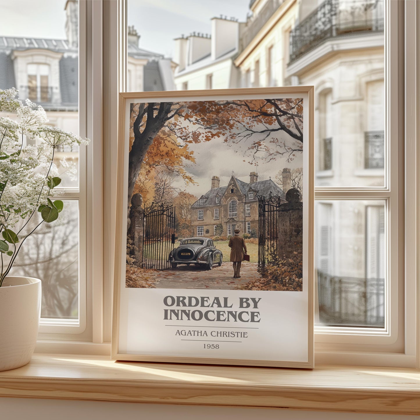 Ordeal by Innocence by Agatha Christie | Book Poster | Literary Art Gift For Book Lover | Novel Inspired Wall Art | Free Delivery