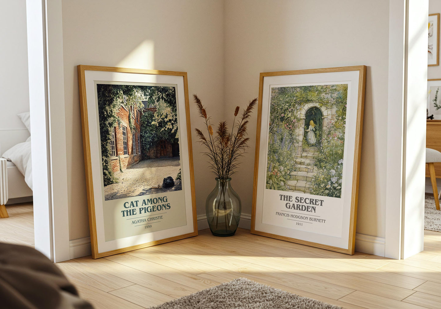 Cat Among The Pigeons by Agatha Christie | Book Poster | Literary Art Gift For Book Lover | Novel Inspired Wall Art | Free Delivery