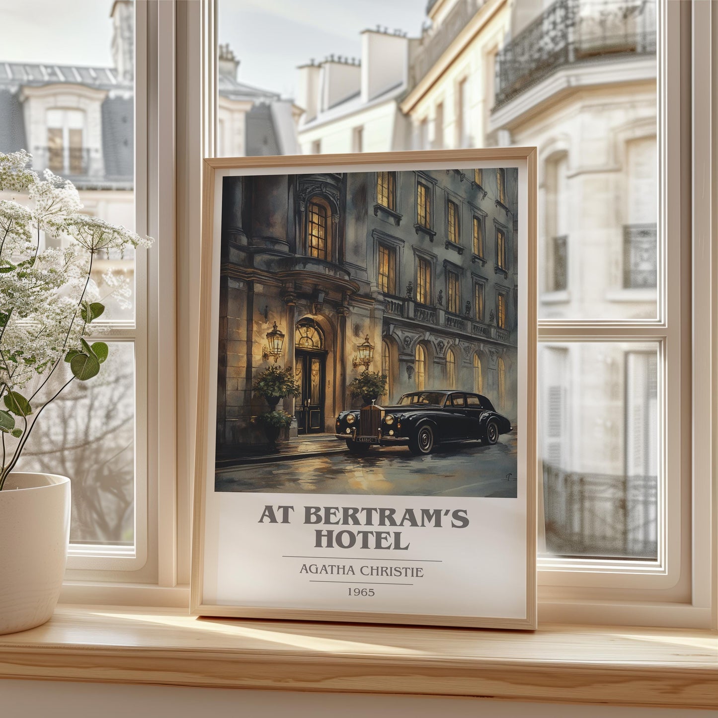 At Bertram's Hotel by Agatha Christie | Book Poster | Literary Art Gift For Book Lover | Novel Inspired Wall Art