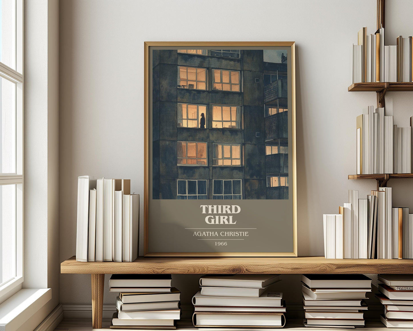 Third Girl by Agatha Christie | Book Poster | Literary Art Gift For Book Lover | Novel Inspired Wall Art | Free Delivery
