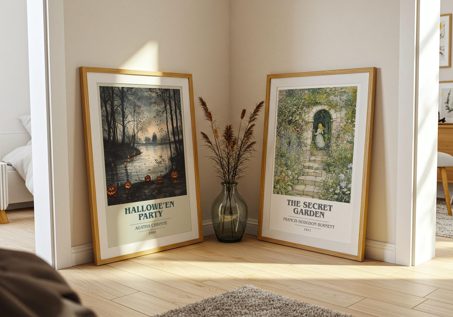 Hallowe'en Party by Agatha Christie | Book Poster | Literary Art Gift For Book Lover | Novel Inspired Wall Art | Free Delivery