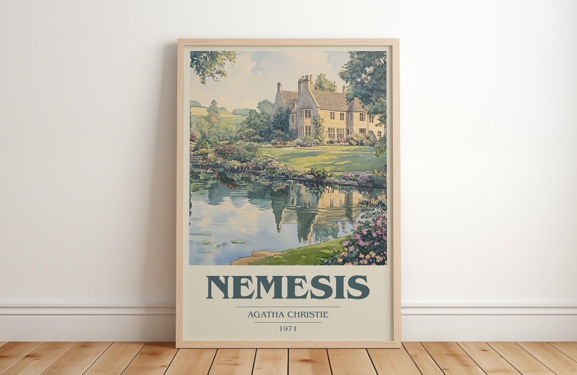Nemesis by Agatha Christie | Book Poster | Literary Art Gift For Book Lover | Novel Inspired Wall Art | Free Delivery