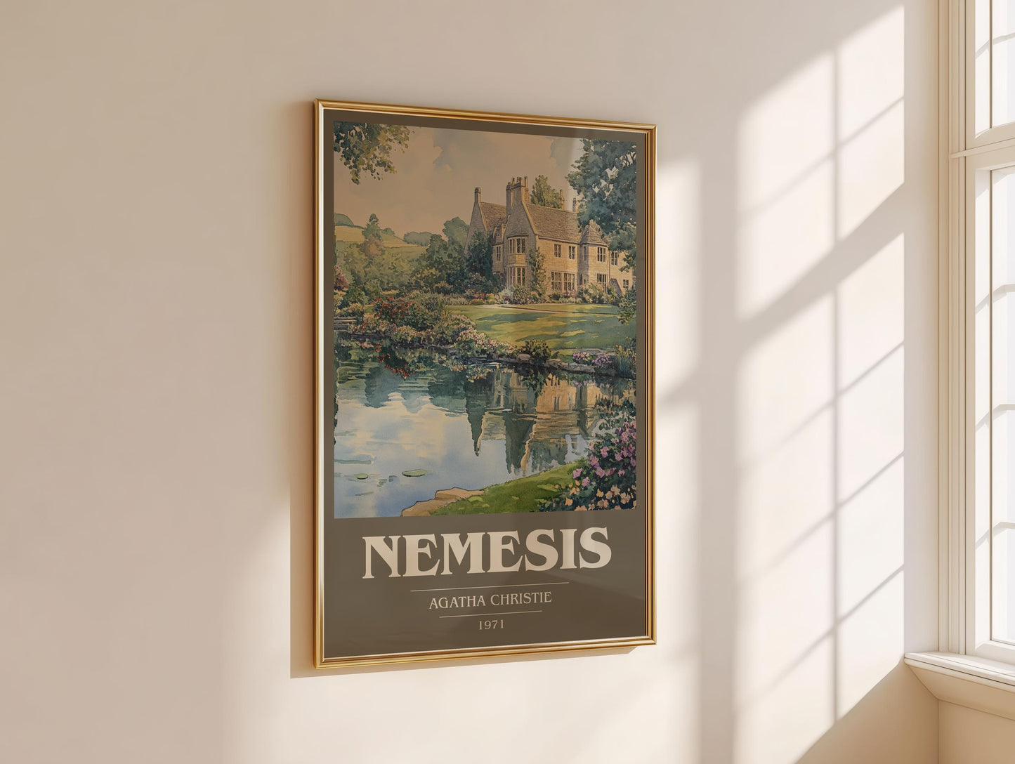Nemesis by Agatha Christie | Book Poster | Literary Art Gift For Book Lover | Novel Inspired Wall Art | Free Delivery