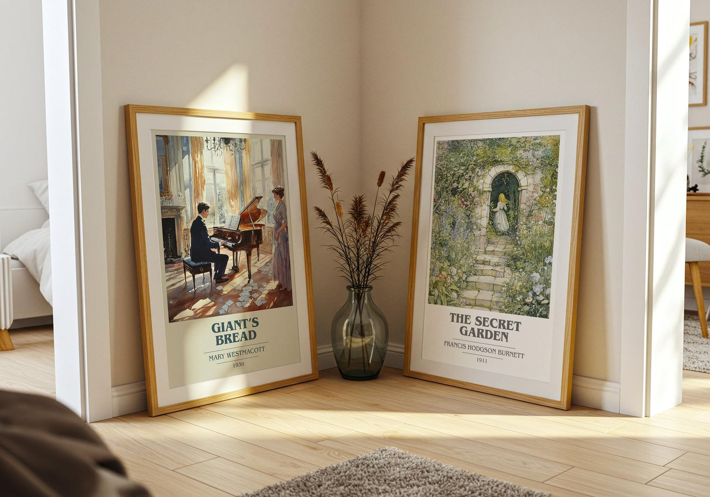 Giant’s Bread book cover poster paired in gallery wall – literary art prints