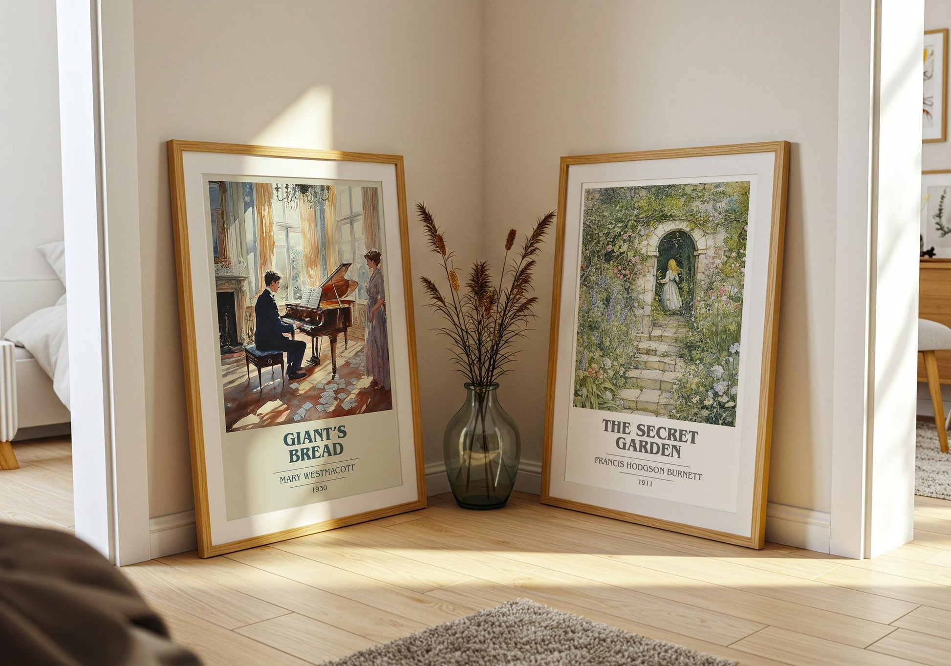 Giant’s Bread book cover poster paired in gallery wall – literary art prints