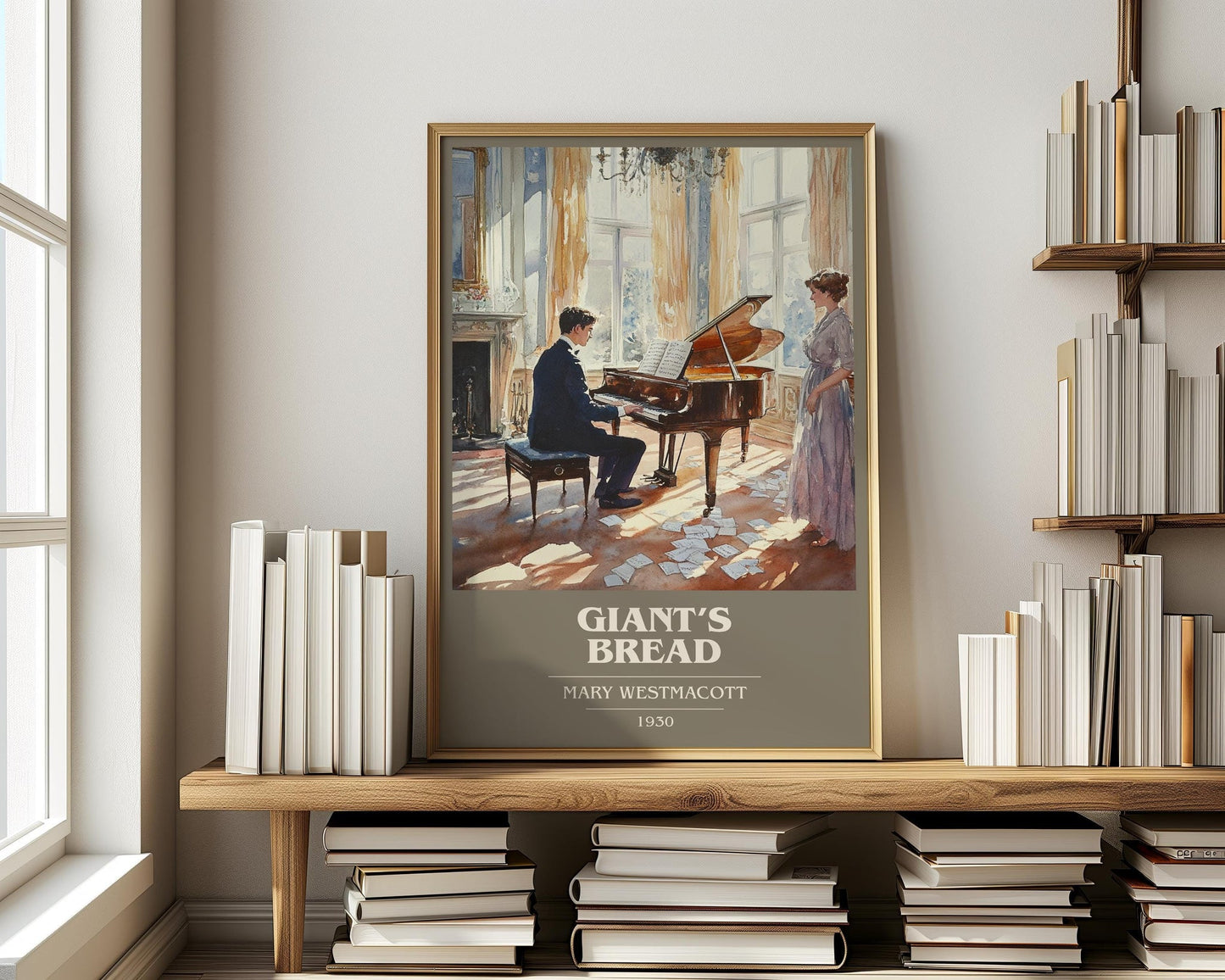 Giant’s Bread book cover print on bookshelf – Mary Westmacott fan gift