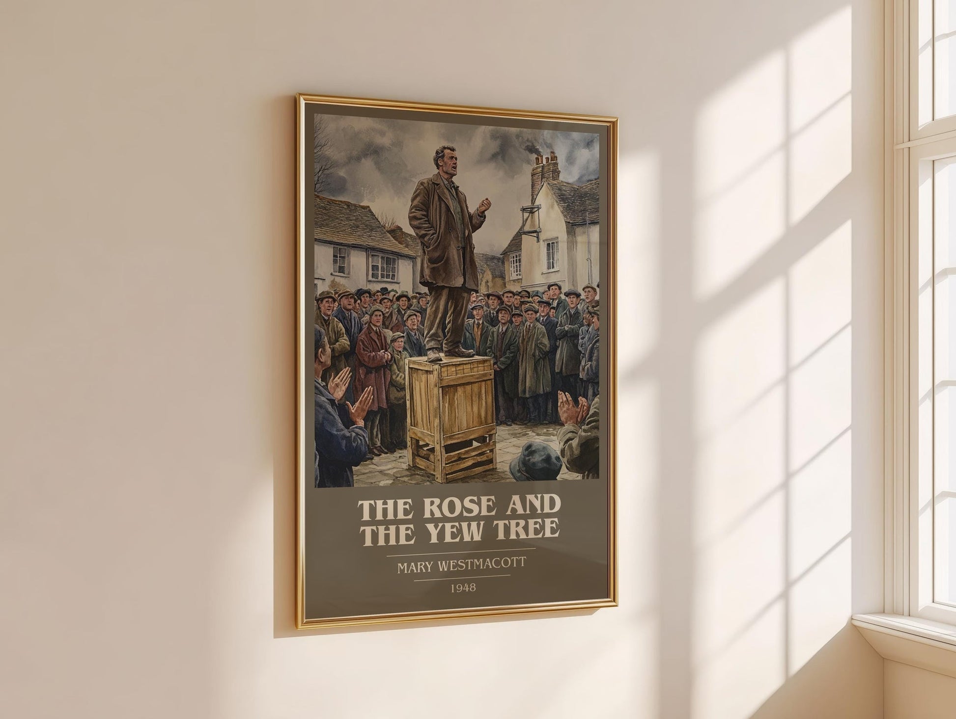 The Rose And The Yew Tree book cover book poster framed on wall – romance wall art